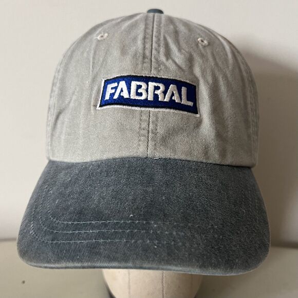 Adams Other - 1990s Vintage Mens Gray Fabral Baseball Hat Cap Leather Back Strap - Adams OSFA